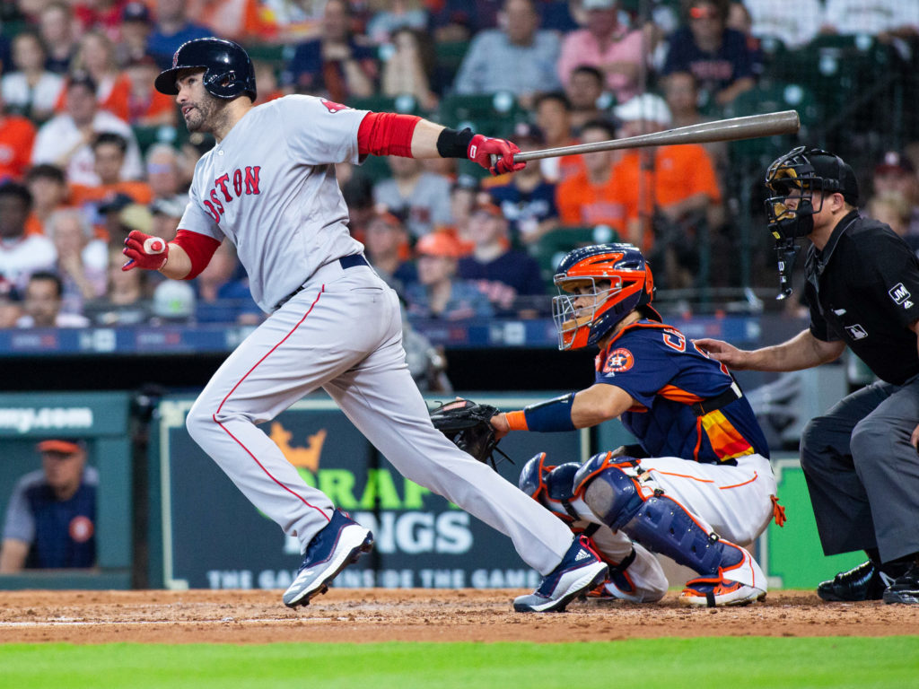 J.D. Martinez is one of the Red Sox's more dangerous hitters. Photo by F. Carter Smith) 