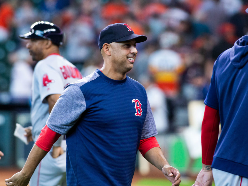 Red Sox Alex Cora is used to postseason success. (Photo by F. Carter Smith) 