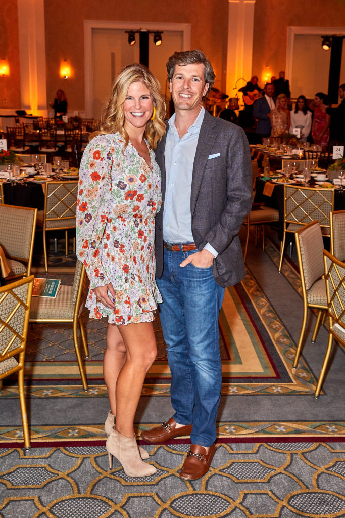 Caitlin Hyatt, president of the Friends of Wilkinson Center, and Mike Hyatt (Photo by Nate Rehlander)