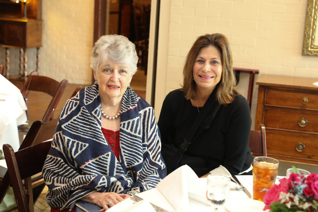 Skip Britton, Cathy Brock at the Heritage Society's Houston Heritage Luncheon (Photo by Priscilla Dickson)