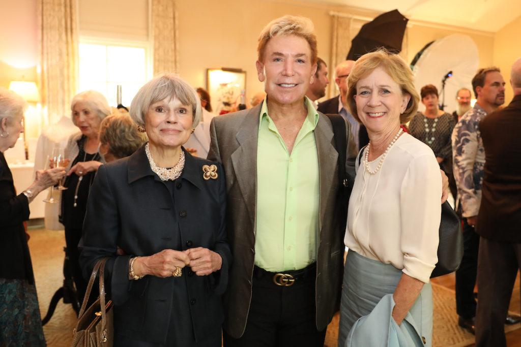 Muffet Blake, John Wilmore, Ellen Cornelius at the Heritage Society's Houston Heritage Luncheon (Photo by Priscilla Dickson)
