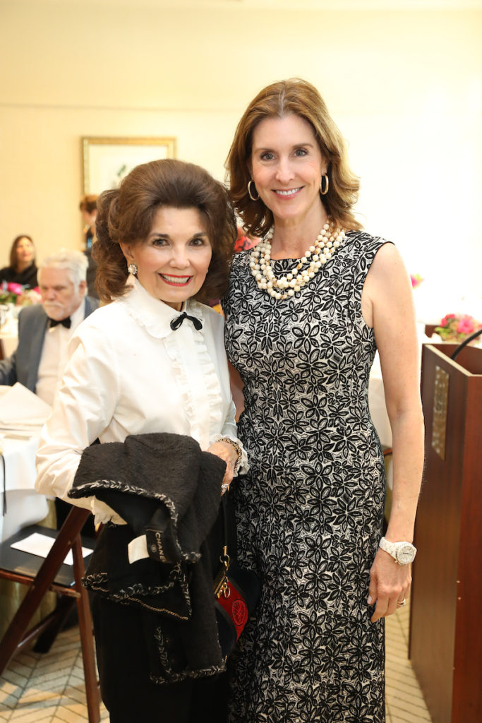 Linda McReynolds, Phoebe Tudor at the Heritage Society's Houston Heritage Luncheon (Photo by Priscilla Dickson)