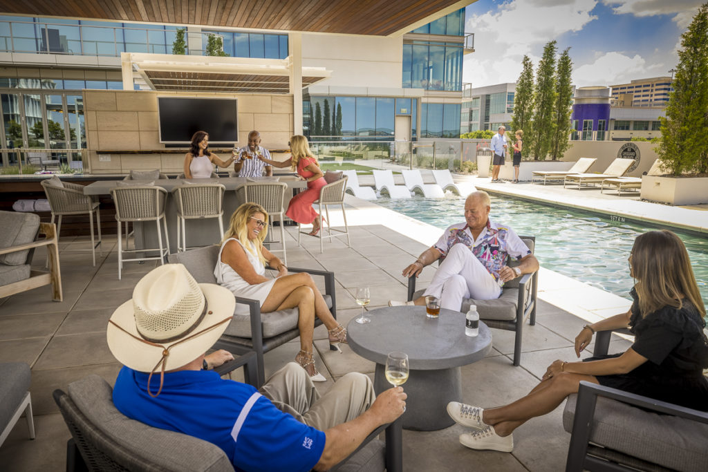 The Amenity Deck at Windrose also includes a resort-style saltwater pool.