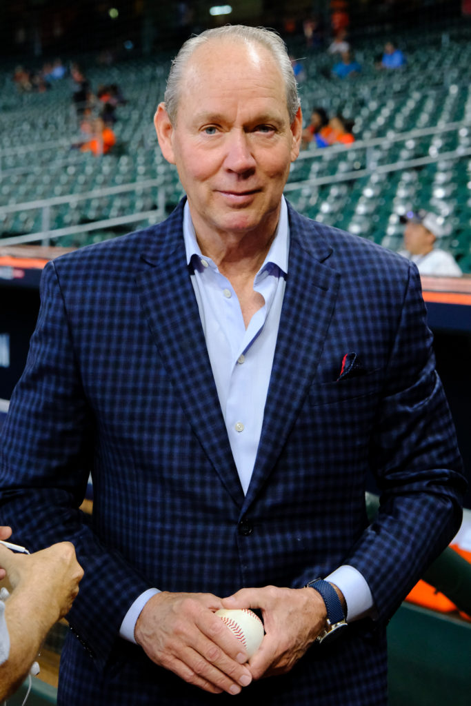 Astros owner Jim Crane is always ready for some playoff baseball. (Photo by F. Carter Smith)