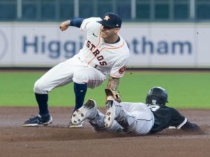 The Houston Astros defeated the Chicago White Sox 6-1 behind the pitching of Lance McCullers with a home runs from Yordan Alvarez during the opening game of the American League Division Series