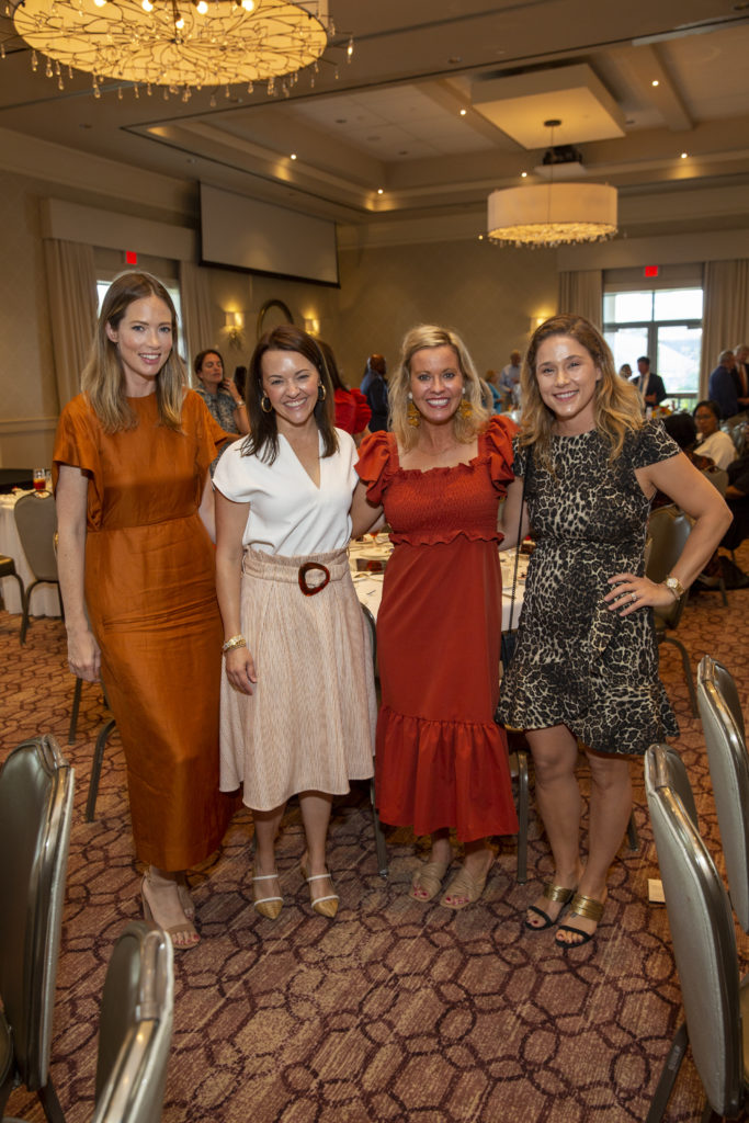 Allison Chavez, Chelsea Pacey, Jill George Bomar, Krystal Crane Thompson at the Arms Wide Adoption Services luncheon. (Photo by Jenny Antill Clifton)