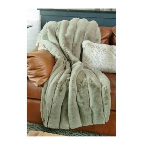 Aloe Faux Fur Posh Throw