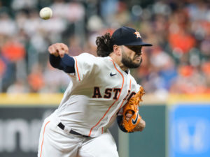 The Houston Astros clinched the American League West division championship with a 3-2 win over the Tampa Bay Rays Thursday at Minute Maid Park, After the victory, family members joined for an on-field celebration.