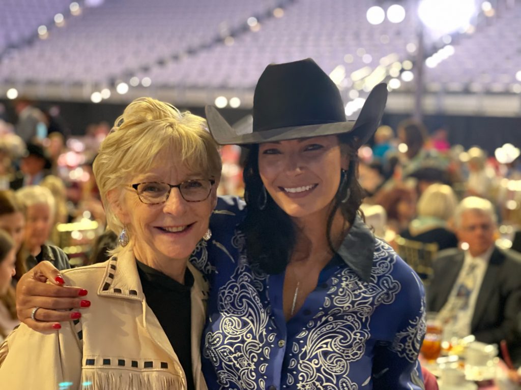 Cathy Coale and Board Member Nicole Sheridan at the 45th National Cowgirl Museum and Hall of Fame Induction Luncheon in Fort Worth, Texas