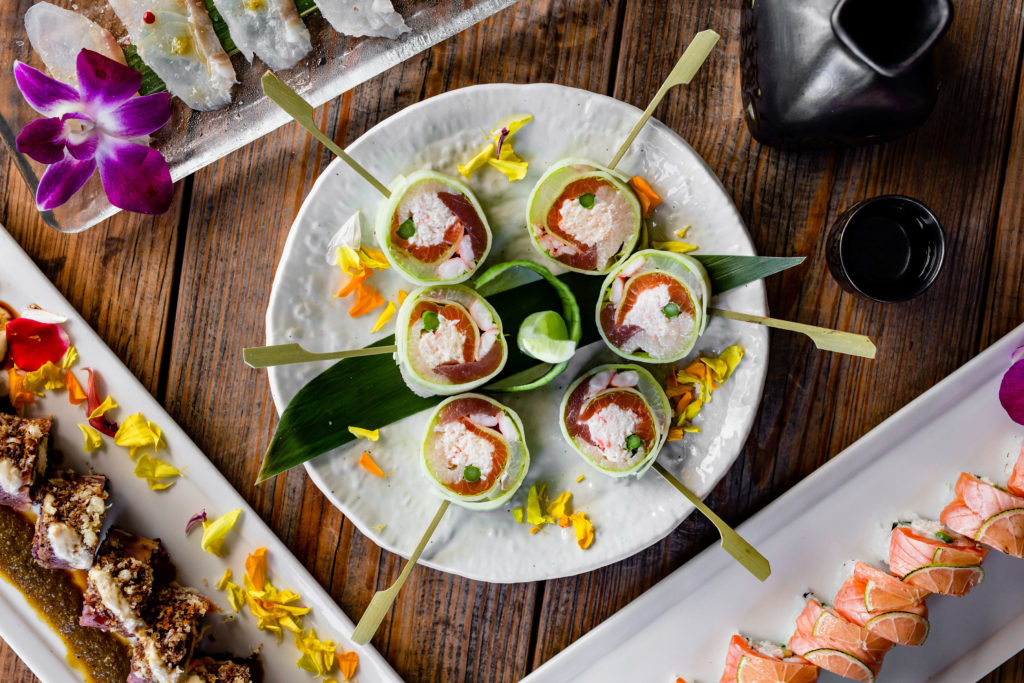 TEN Sushi Cucumber Wrapped Sashimi_photo by Kirsten Gilliam