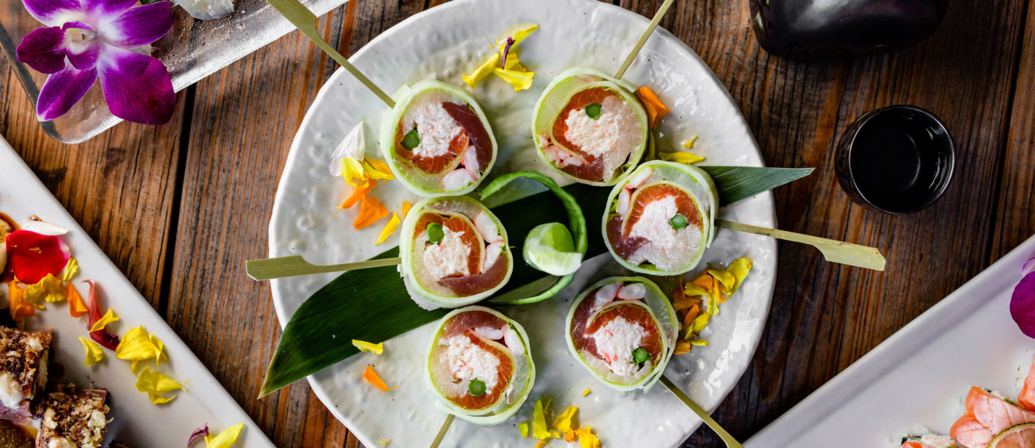 TEN Sushi Cucumber Wrapped Sashimi_photo by Kirsten Gilliam