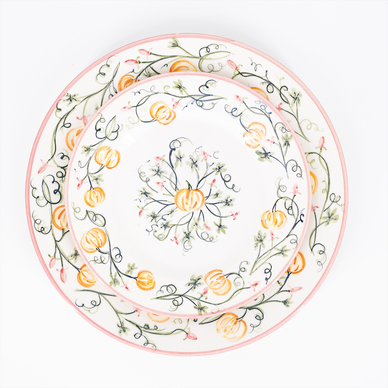Pumpkin salad plate ($40) and dinner plate ($48). 