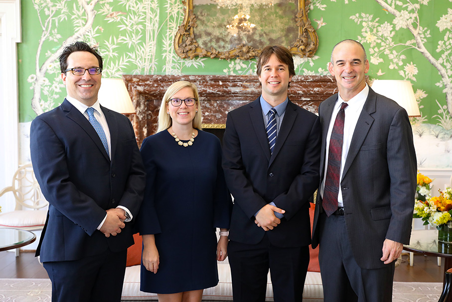 Dr. Geoffrey Preidis, Dr. Amy Hair, Dr. Branko Cuglievan Gulman, Dr. David Sandberg at the 14th annual Men of Distinction luncheon.
 (Photo by Priscilla Dickson)