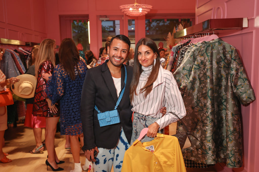 Edwardo Flores, Jennifer Swallenat the La Vie Style House boutique opening in River Oaks District. (Photo by Johnny Than)