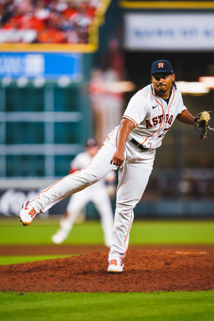 Luis Garcia pitched the game of his life one game after Framber Valdez pitched the game of his life for the Astros. (@Astros)