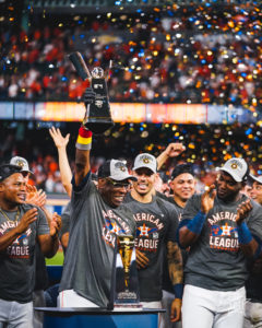 Framber Valdez, Dusty Baker, Carlos Correa, Yordan Alvarez and the rest of the Astros are going to the World Series. (@astros)