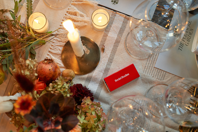 The table was created using products from Social Studies' retail section. (Photo by Billy Surface / Marc Montoya)