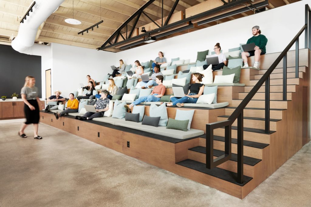 Stadium seating allows creativity to flourish at Agency Habitat.