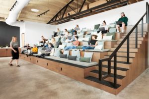 Habitat – 1 stadium seating allows creativity to flourish