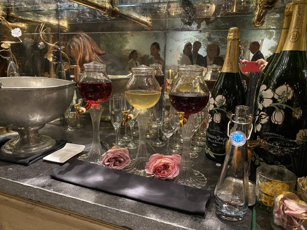 The champagne bar in Ristorante Alba in Uptown Park's Hotel Granduca.