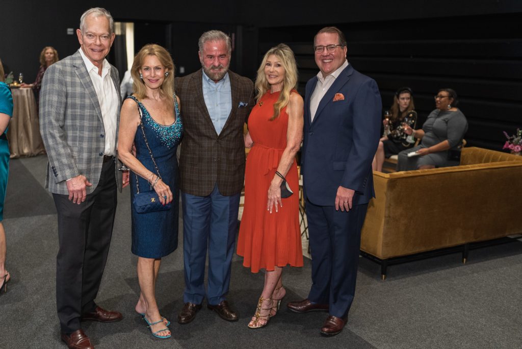 Jay Jones, Patti Murphy, Terry Wayne Jones, Cheryl Byington, Jim Jordan at the Houston Ballet Ball kick-off. (Photo by CatchLightGroup.com)