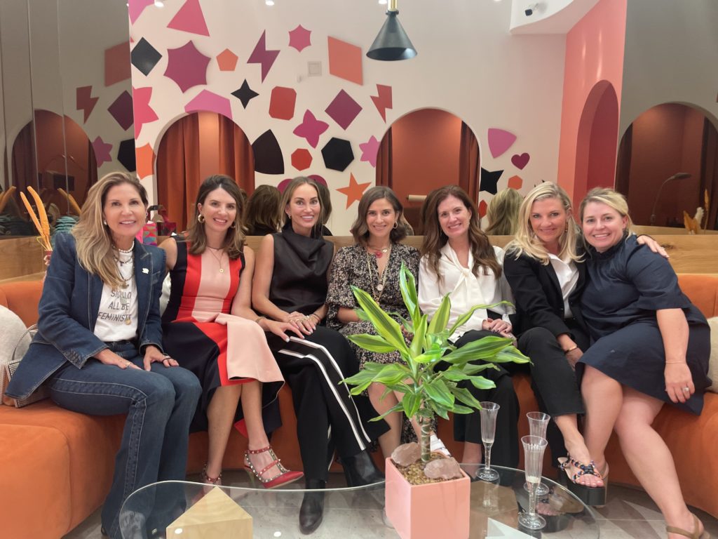 Jennifer Karol, Jessica Bass Bolander, Kara Goss, Alyssa Teichman, Anne Clayton Vroom, Katherine Perot Reeves, Abby Evans at the Wildlike Planned Parenthood fundraiser (photo courtesy Planned Parenthood)