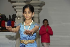 Kaavya has been practicing Bharatanatyam, the oldest form of indian dance, since she was just five-years-old and started preparing for her arangetram at age 10. (Photo by Thiru Arumugam)