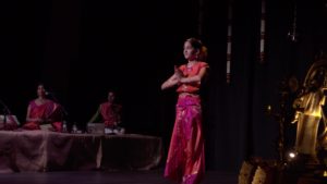 Most dance students perform their arangetram between the ages of 16 and 18, but Kaavya’s dance skills are so advanced that she performed hers at age 12.