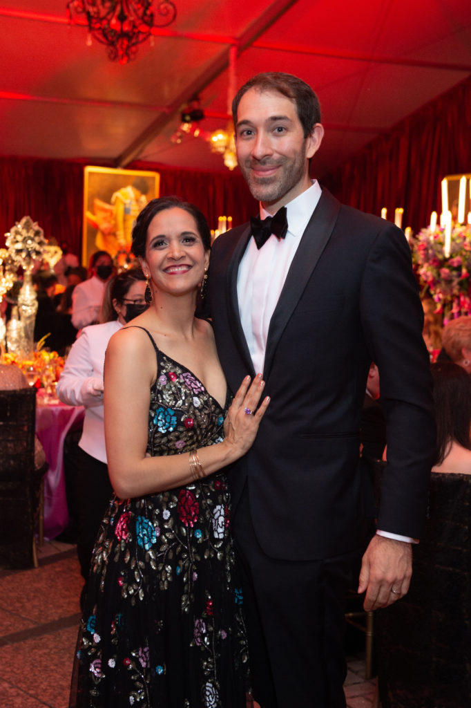 Khori Dastoor & BenJoaquin Gouverneur at Houston Grand Opera's opening night celebration. (Photo by Wilson Parish)