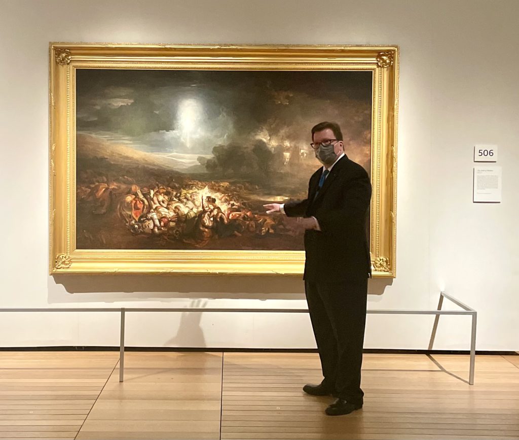 Curator George T.M. Shackelford explores the historical context of Turner's work. Photo by Courtney Dabney.