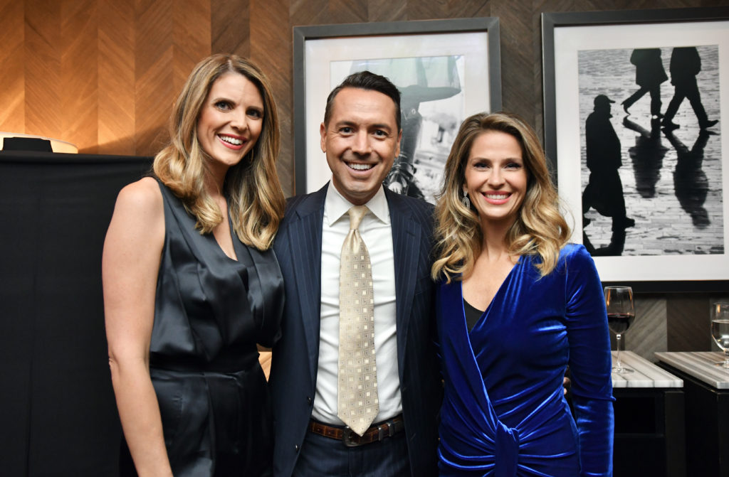 Krystle Gutierrez KPRC Channel 2 news anchors Kris Gutierrez and Lauren Freeman at the Dominique Sachse departure party hosted by Steak 48.