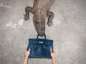 Tyler Shields’ “Gator Birkin Hands,” 2012, is among the stunning images presented at CASA Houston in the innovative showcase of art and design, representing a collaboration between this important showroom for Italian interiors brands and Samuel Lynne Galleries’ avant-garde contemporary art.