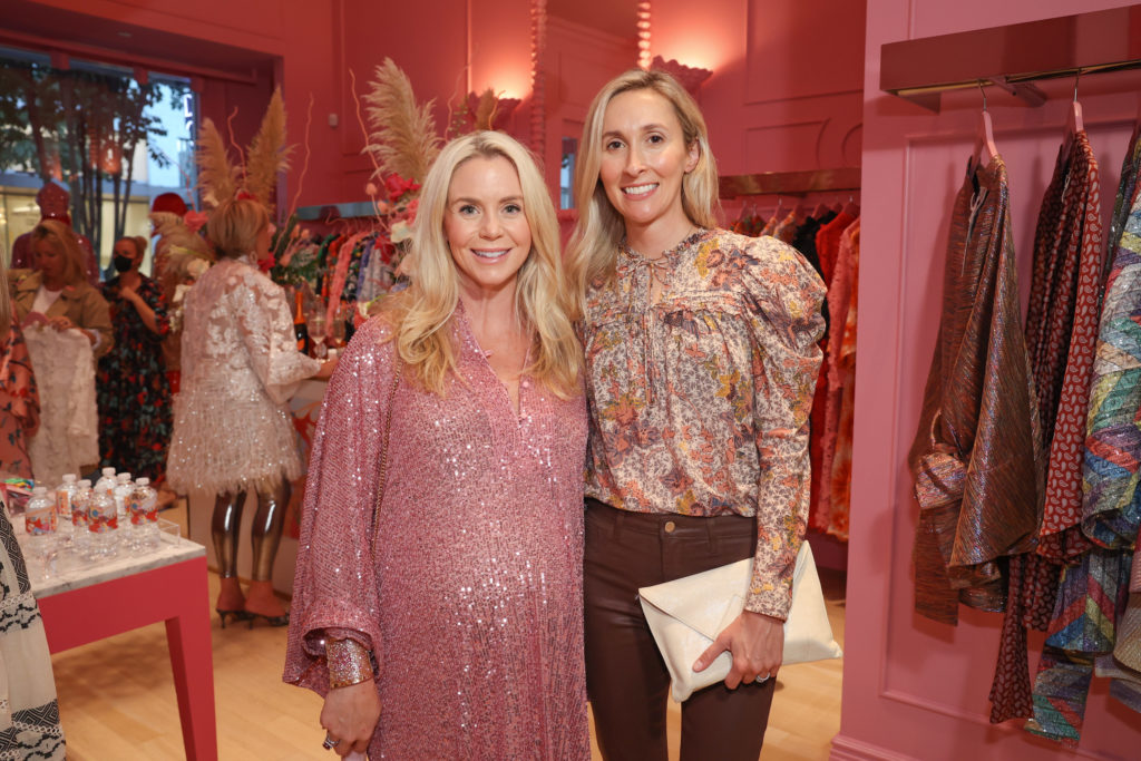 Lauren Haley of Dallas, Rachael Berry at the boutique opening in River Oaks District. (Photo by Johnny Than)