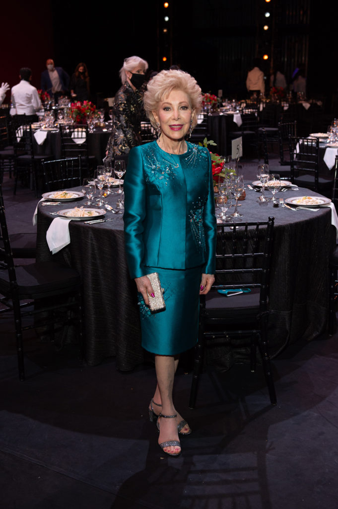 Margaret Alkek Williams  at the Margaret Alkek Williams 'Jubilee of Dance' on-stage dinner.  (Photo by Wilson Parish)