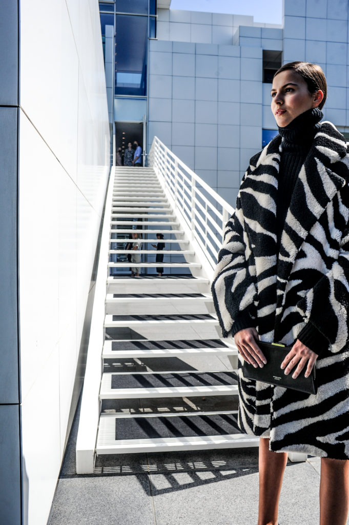 Michael Kors fashion show - white leopard moment (Photo by Scott Redman)