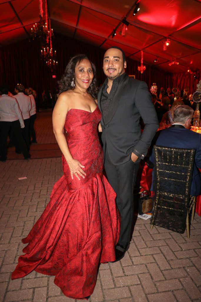 Myrtle Jones, Brandon McClendon at the Houston Grand Opera opening night dinner following the production of Carmen. (Photo by Melissa Taylor)