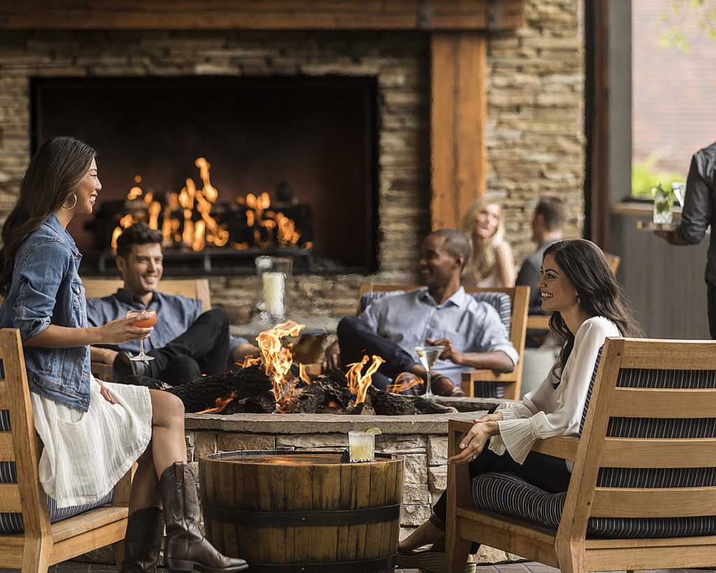 Four Seasons' Outlaw Taproom offers a full bar with cocktails and outdoor seating.