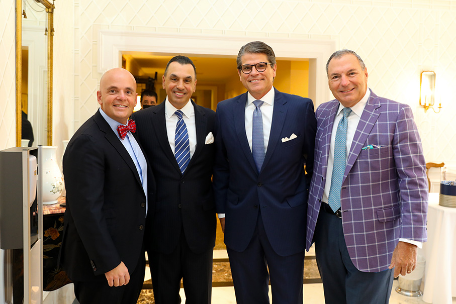 Oliver Badgio, Dr. Devinder Bhatia, Stephen Lewis, Tracy Dieterich at the 14th annual Men of Distinction luncheon. (Photo by Priscilla Dickson)