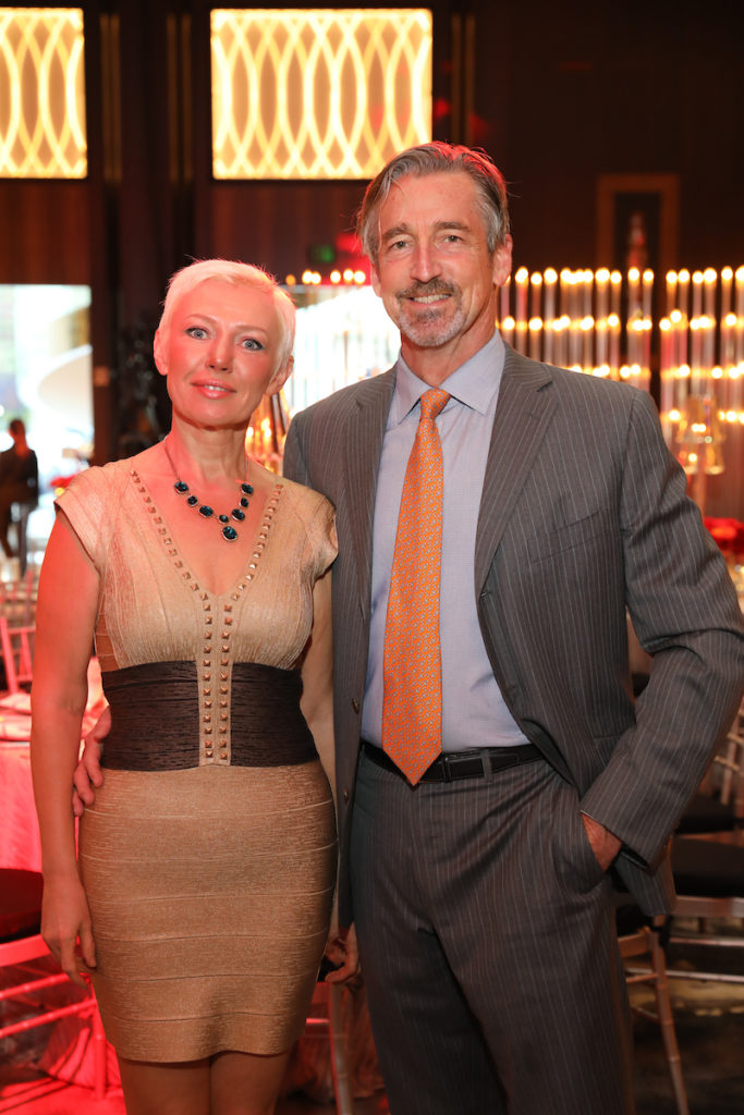 Natalia Syminis, Ford Hubbard at the Alley Theatre's 75th anniversary gala  (Photo by Priscilla Dickson)