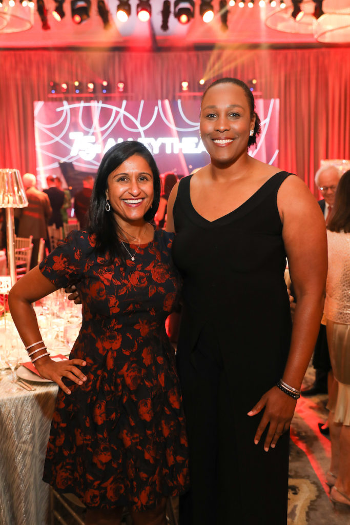 Aparna Dave, Sydney Scott at the Alley Theatre's 75th anniversary gala  (Photo by Priscilla Dickson)