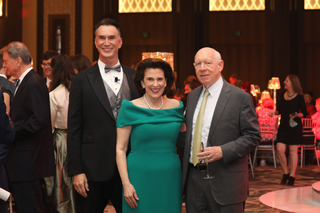 Todd Waite, Lois Starke, Bill White at the Alley Theatre's 75th anniversary gala  (Photo by Priscilla Dickson)