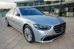 Park Place – Mercedes The S-Class Sedan soaks up golden hour at Live! by Lowes Hotel