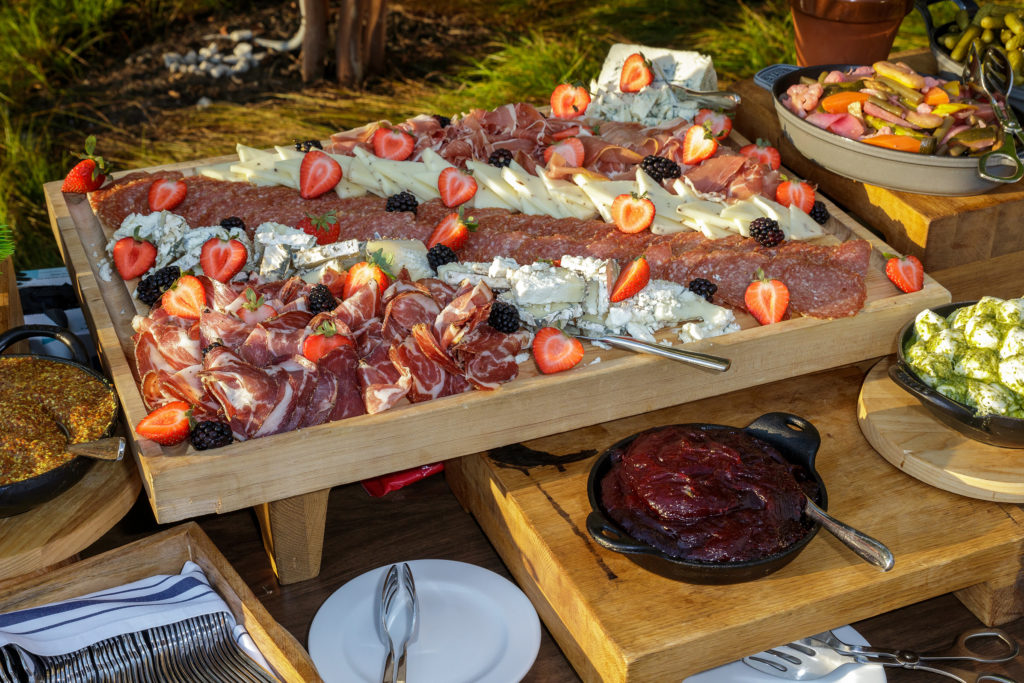 The spread at The Clover Club at Live! by Loews Hotel in Arlington.