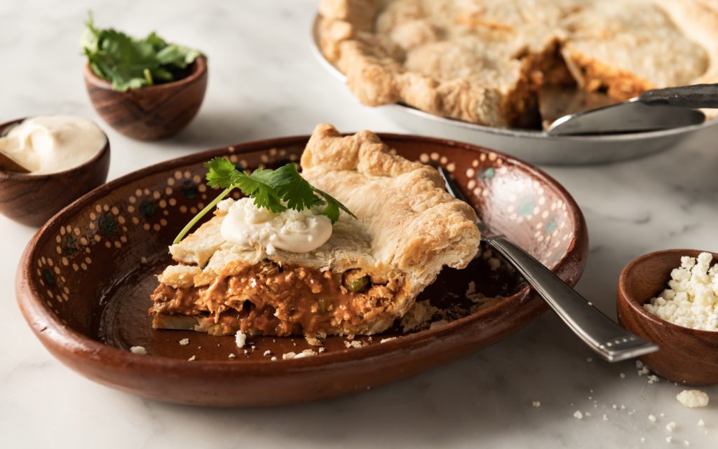 Chef Anastacia Quinones' Chicken Mole Pot Pie. (Photo by Manny Rodriguez)