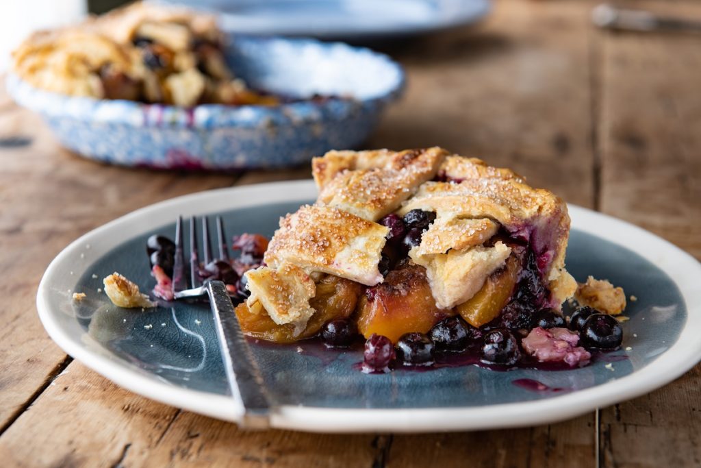 Don't miss out on Chef Dean Fearing's Blueberry Ginger Peach pie. (Photo by Manny Rodriguez)