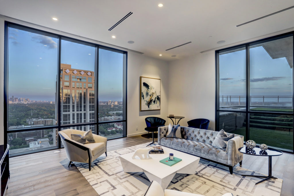 Another living area in The Astoria penthouse, at 9,500 square feet it is on the market for $7,999,999 with Nancy Almodovar, founder of Nan and Company Properties. (Photo by TK Images)