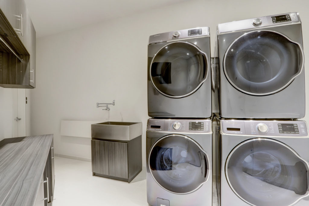 The vast laundry room in The Astoria penthouse. (Photo by TK Images)