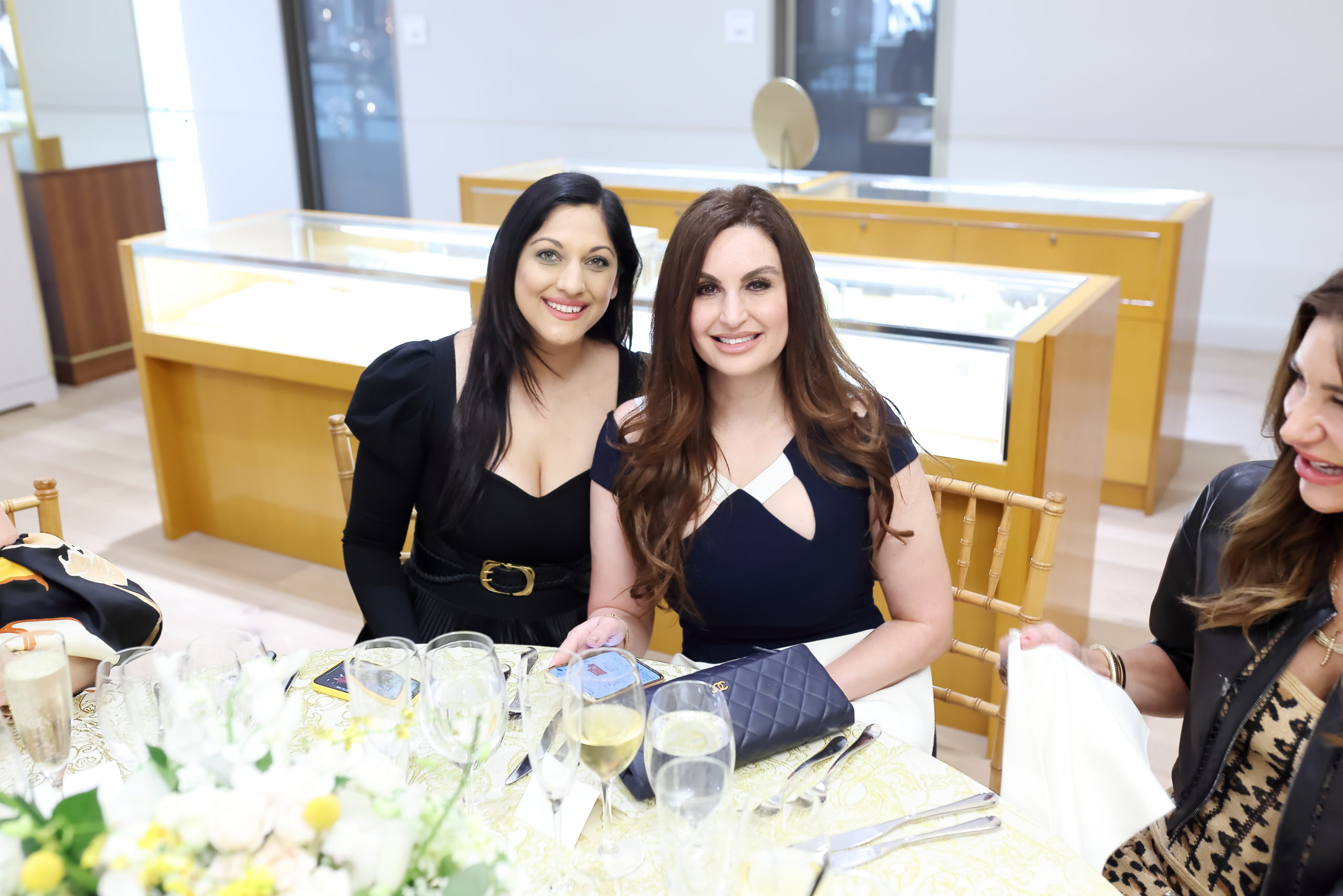 2024 Houston Best Dressed Hall of Fame honorees Sippi Khurana, Brigitte Kalai at the Zadok at a charity luncheon. (Photo by Quy Tran)