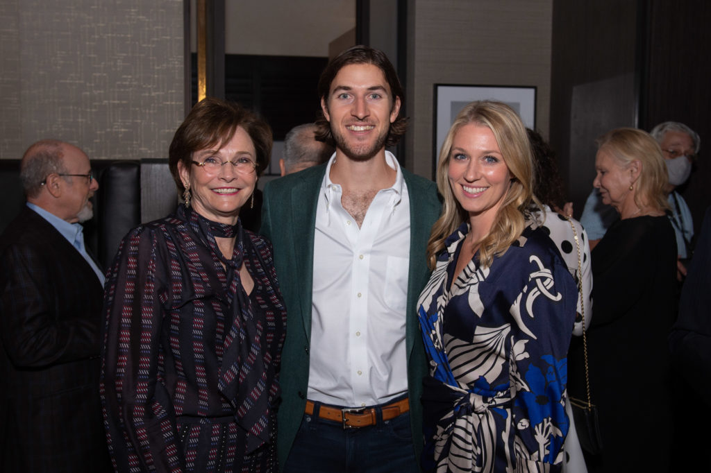 Bobbie Nau, Marshall & Christina Heins at the AVDA annual dinner, held at Potente. (Photo by Wilson Parish)