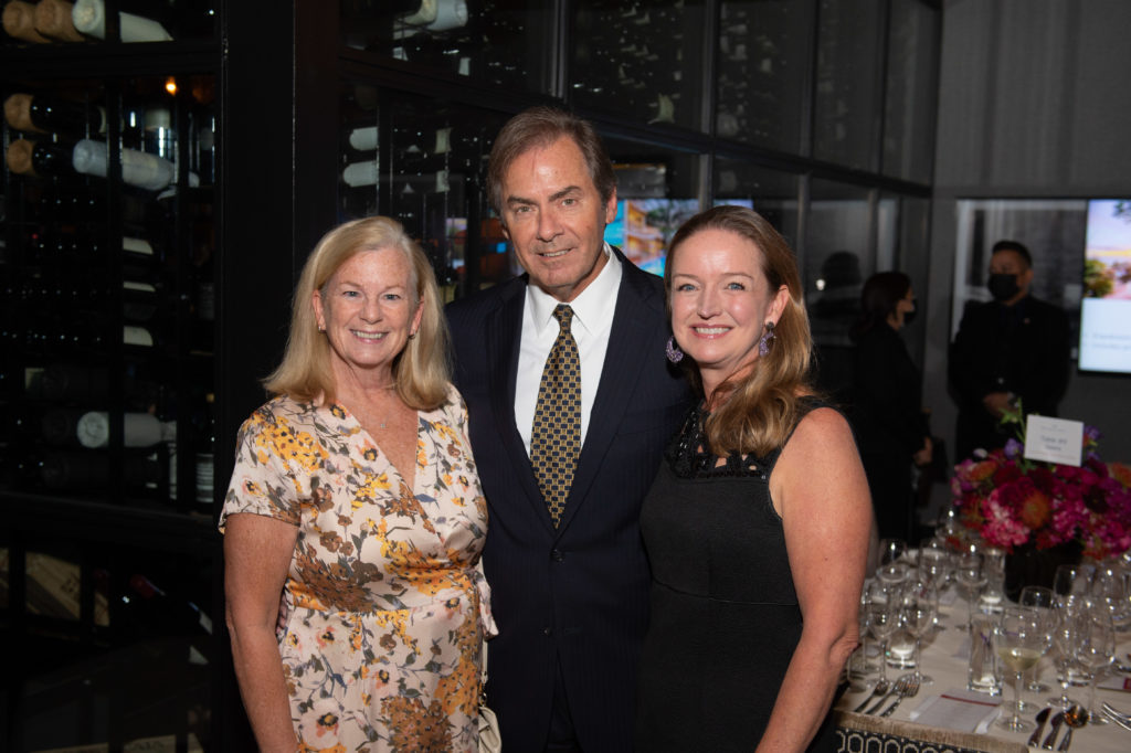 Sally & Dr. Hal Condara, Katherine Parsley at the AVDA annual dinner, held at Potente. (Photo by Wilson Parish)